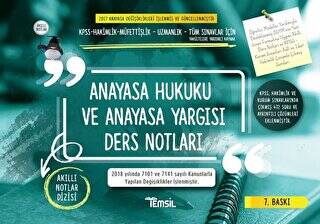 Temsil Kitap Anayasa Hukuku ve Anayasa Yargısı Ders Notları - 1