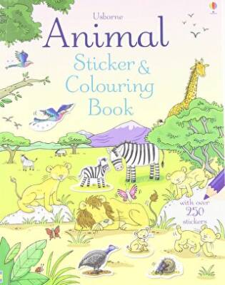 Animal Sticker Colouring Book - 1