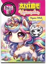 Anime Unicornlar Boyama Kitabı - Doğan Çocuk