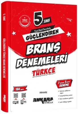 Ankara Yayıncılık 5. Sınıf Türkçe Güçlendiren Branş Denemeleri - 1