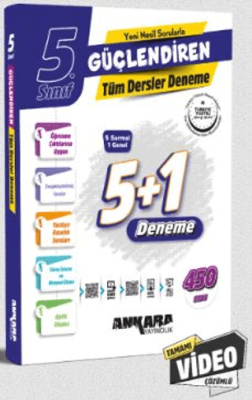Ankara Yayıncılık 5. Sınıf Güçlendiren Tüm Dersler Deneme - 1