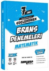 Ankara Yayıncılık 7. Sınıf Matematik Güçlendiren Branş Denemeleri - 1