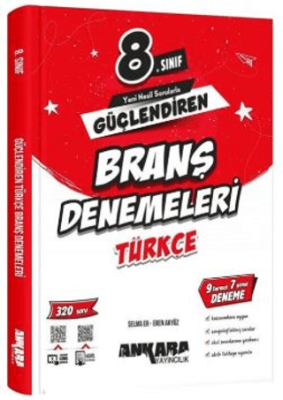 Ankara Yayıncılık 8. Sınıf Türkçe Güçlendiren Branş Denemeleri - 1