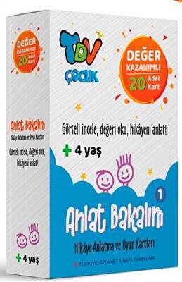 Anlat Bakalım 1 Hikaye Anlatma ve Oyun Kartları Değer Kazanımlı 20 Kart - 1