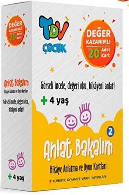 Anlat Bakalım 2 Hikaye Anlatma ve Oyun Kartları Değer Kazanımlı 20 Kart - 1