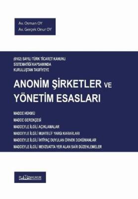 Anonim Şirketler ve Yönetim Esasları - 1