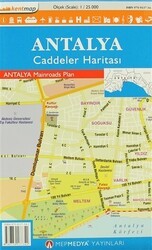 Antalya Caddeler Haritası - MepMedya Yayınları