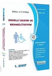 AÖF 1. Sınıf Engelli Bakımı ve Rehabilitasyon Bahar Dönemi - Egem Eğitim Yayınları