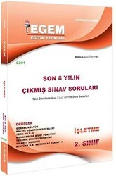 Egem Eğitim Yayınları AÖF 2. Sınıf İşletme Bahar Dönemi Çıkmış Sınav Soruları 2012-2018 4.Yarıyıl - Egem Eğitim Yayınları