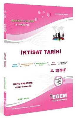 AÖF 4. Sınıf İktisat Tarihi Bahar Dönemi 8. Yarıyıl Konu Anlatımlı Soru Bankası - 1