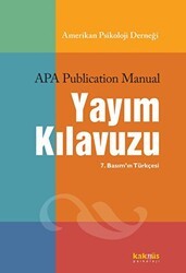 APA Yayım Kılavuzu - Kaknüs Yayınları