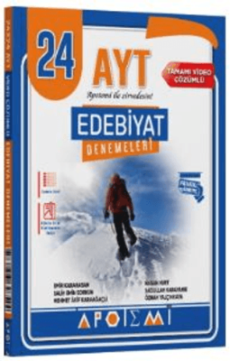 Apotemi Yayınları AYT Edebiyat 24 Çözümlü Deneme - 1