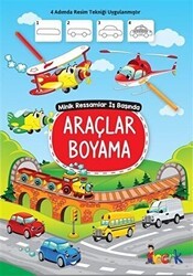 Araçlar Boyama - Minik Ressamlar İş Başında - Bıcırık Yayınları