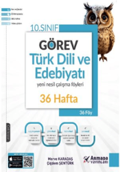 Armada Yayınları 10. Sınıf Görev Türk Dili Ve Edebiyatı Yeni Nesil Çalışma Föyleri 36 Hafta - Armada Yayınları