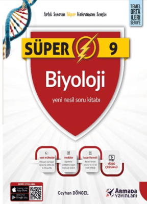 Armada Yayınları 9. Sınıf Süper Biyoloji Yeni Nesil Soru Kitabı - 1