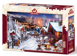 Art Puzzle 1000 Parça Kış Eğlencesi - 1