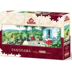 Art Puzzle 1000 Parça Panorama Verandadaki Misafir - Art Puzzle