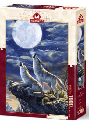 Art Puzzle Dolunay Kurtları 1000 Parça - 1