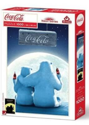 Art Puzzle Kutup Ayıları, Coca Cola 1000 Parça Neon - 1