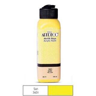 Artdeco Akrilik Boya 140ml Sarı 3601 - 1