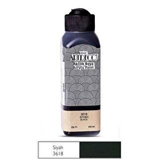 Artdeco Akrilik Boya 140ml Siyah 3618 - 1
