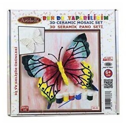 Artebella Seramik Boyama Seti 20X20 cm 3D-02 - Artebella