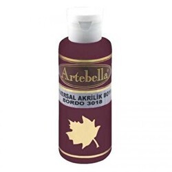 Artebella Universal Akrilik Boya 130Cc Bordo - Artebella