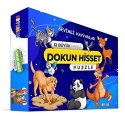 Artenino Sevimli Hayvanları 12 Büyük Parça Dokun Hisset Puzzle - Artenino Yayıncılık