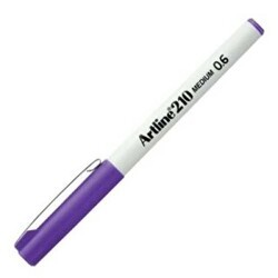 Artline 210N Keçe Uçlu Yazı Kalemi Uç 0.6mm Mor - Artline