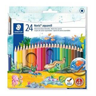 Staedtler Noris Aquarell Kuru Boya 24`lü Set - 1