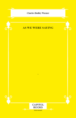 As We Were Saying - 1