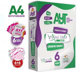 Asimetrik Yayınları AYT Asimetrik Deneme Paketi 6lı Türkiye Geneli Değerlendirmeli Özgün Güncel Paket Deneme Sınavı - 1