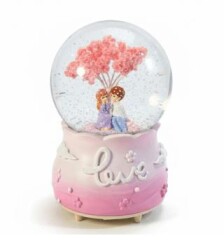 Aşk ve Kiraz Ağacı Müzikli Işıklı Kar Küresi - Halk Kitabevi