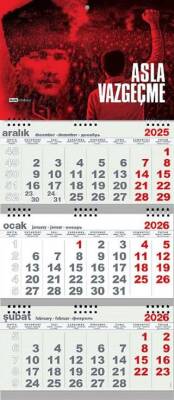 Asla Vazgeçme 2026 Gemici Duvar Takvimi - 1