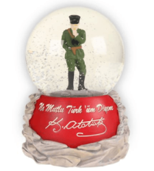 Atatürk İzmir Marşı Müzikli Işıklı Kar Küres - Halk Kitabevi