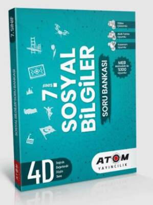 Atom Yayıncılık 7. Sınıf Sosyal Bilgiler Soru Bankası - 1