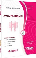 Avrupa Birliği Konu Anlatımlı Soru Bankası Güz Dönemi 7. Yarıyıl 452 - Egem Eğitim Yayınları