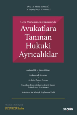 Avukatlara Tanınan Hukuki Ayrıcalıklar - 1