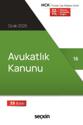 Avukatlık Kanunu Cep Kitabı - 1
