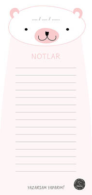 Ayıcık Notlar - Bloknot - 1