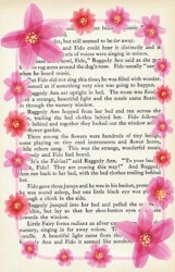 Şeffaf Ayraç 34 - Pembe Çiçek Çerçeve - Vivago Art