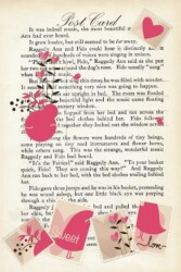 Şeffaf Ayraç 36 - Pembe Posta Kartı - Vivago Art