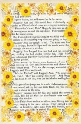 Şeffaf Ayraç 39 - Sarı Çiçekli Çerçeve - Vivago Art