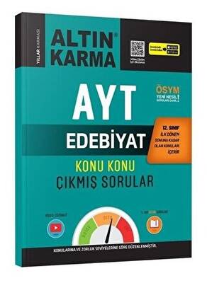 Altın Karma Yayınları AYT 12. Sınıf 1. Dönem Edebiyat Konu Konu Çıkmış Sorular - 1