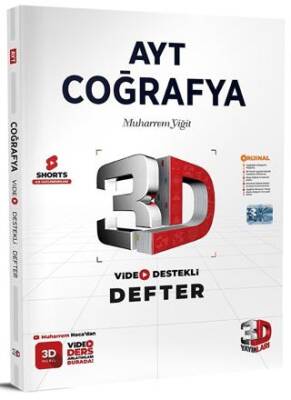 AYT 3D Coğrafya Video Destekli Defter - 1