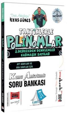 AYT Adayları ve Ara Sınıflar İçin Taktiklerle Polinomlar 2. Dereceden Denklemler Konu Anlatımlı Soru Bankası - 1