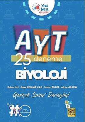 Yeni Nesil Yayınevi AYT Biyoloji 25 Deneme Sınavı - 1