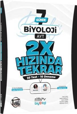 AYT Biyoloji Ders Platosu 7 Günde 2X Hızında Tekrar Deneme - 1