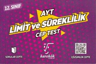 Karekök Yayıncılık AYT Cep Test 12. Sınıf Limit ve Süreklilik - 1