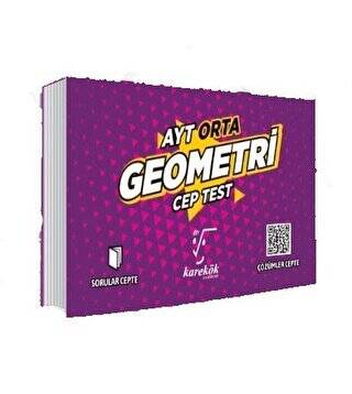 Karekök Yayıncılık AYT Cep Test Geometri Orta - 1